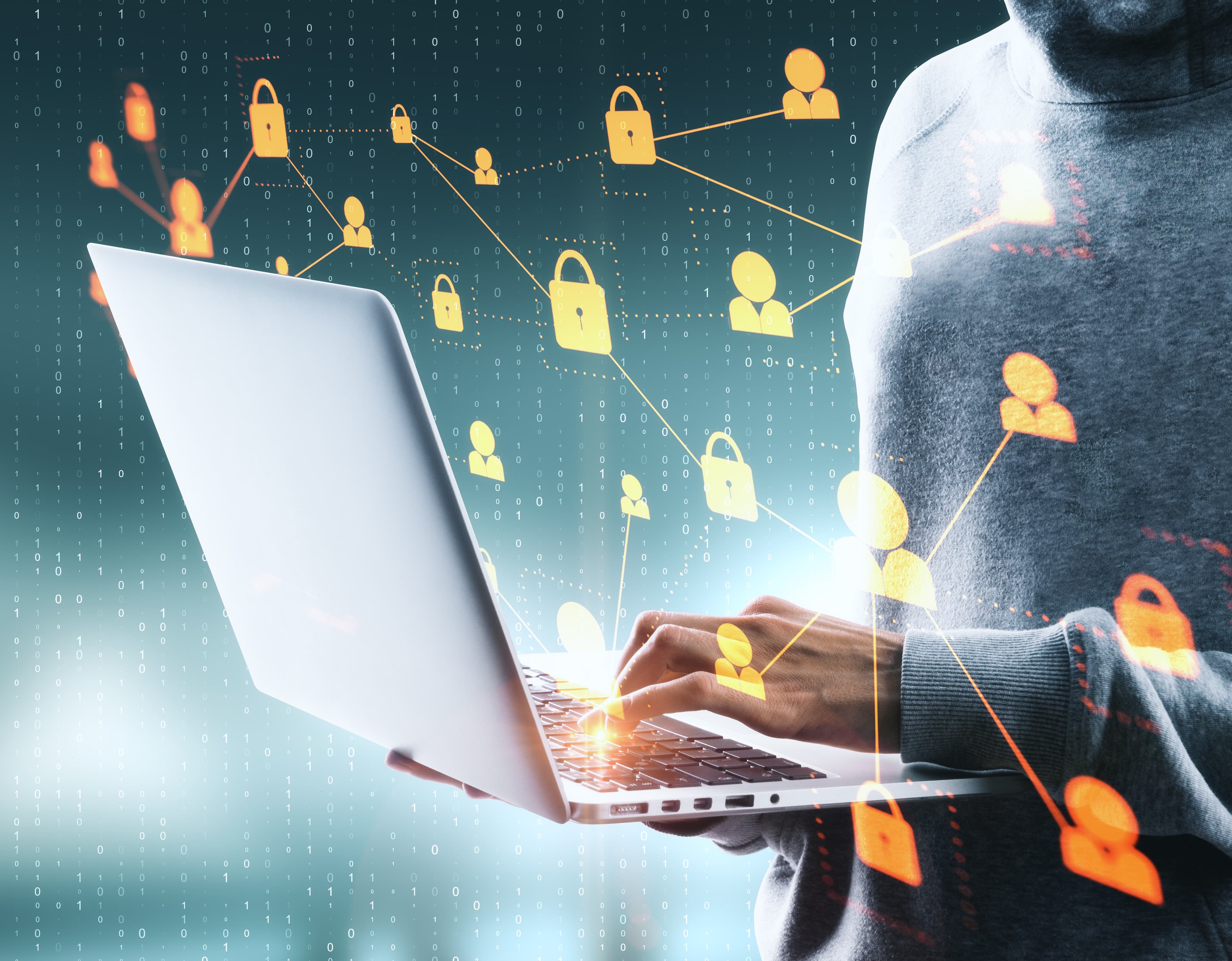 Cybersecurity specialist checking device protection status
